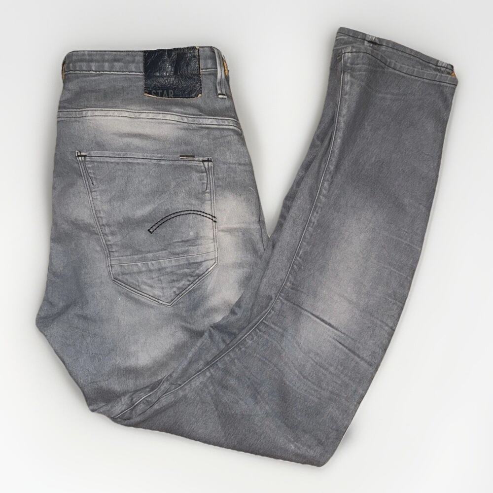 G-Star Raw Arc 3D Tapered Jeans Gray Wash Women’s Size 30x29 Mid Rise Denim